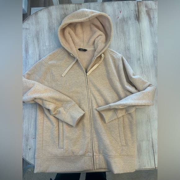 Member's Mark Tops - Member’s Mark Sherpa Lined Full-Zip Hoodie – beige – Size XL